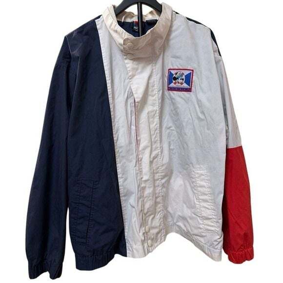 Mickey Unlimited Jerry Leigh Other - Vintage Mickey Unlimited‎ Jerry Leigh Colorblock Nautical Windbreaker Jacket L